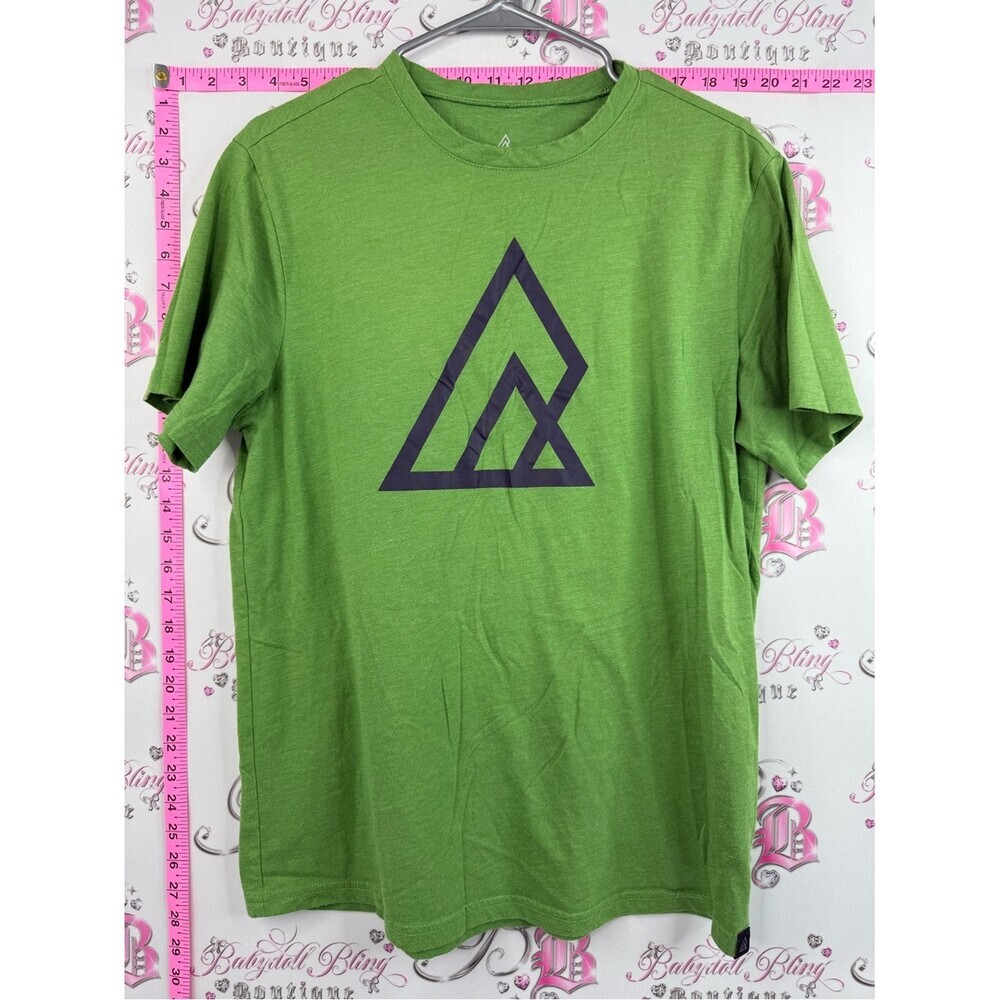 Ripzone T-shirt logo front forest Men's Green Graphic Triangle Logo T-Shirt